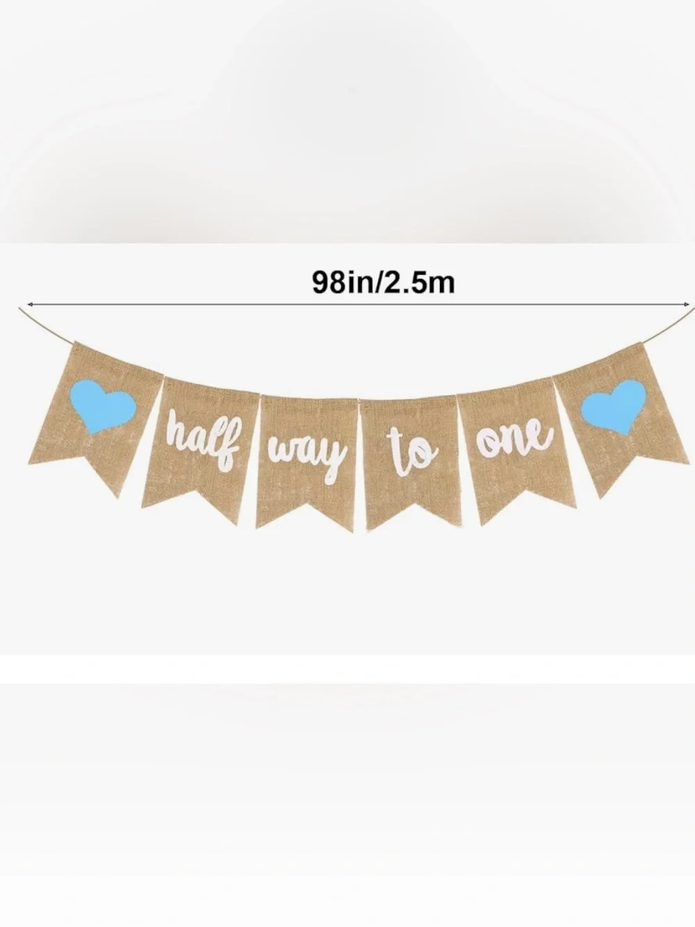 Rustic Burlap Banner Garland 